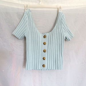Forever 21 knitted crop top 💋